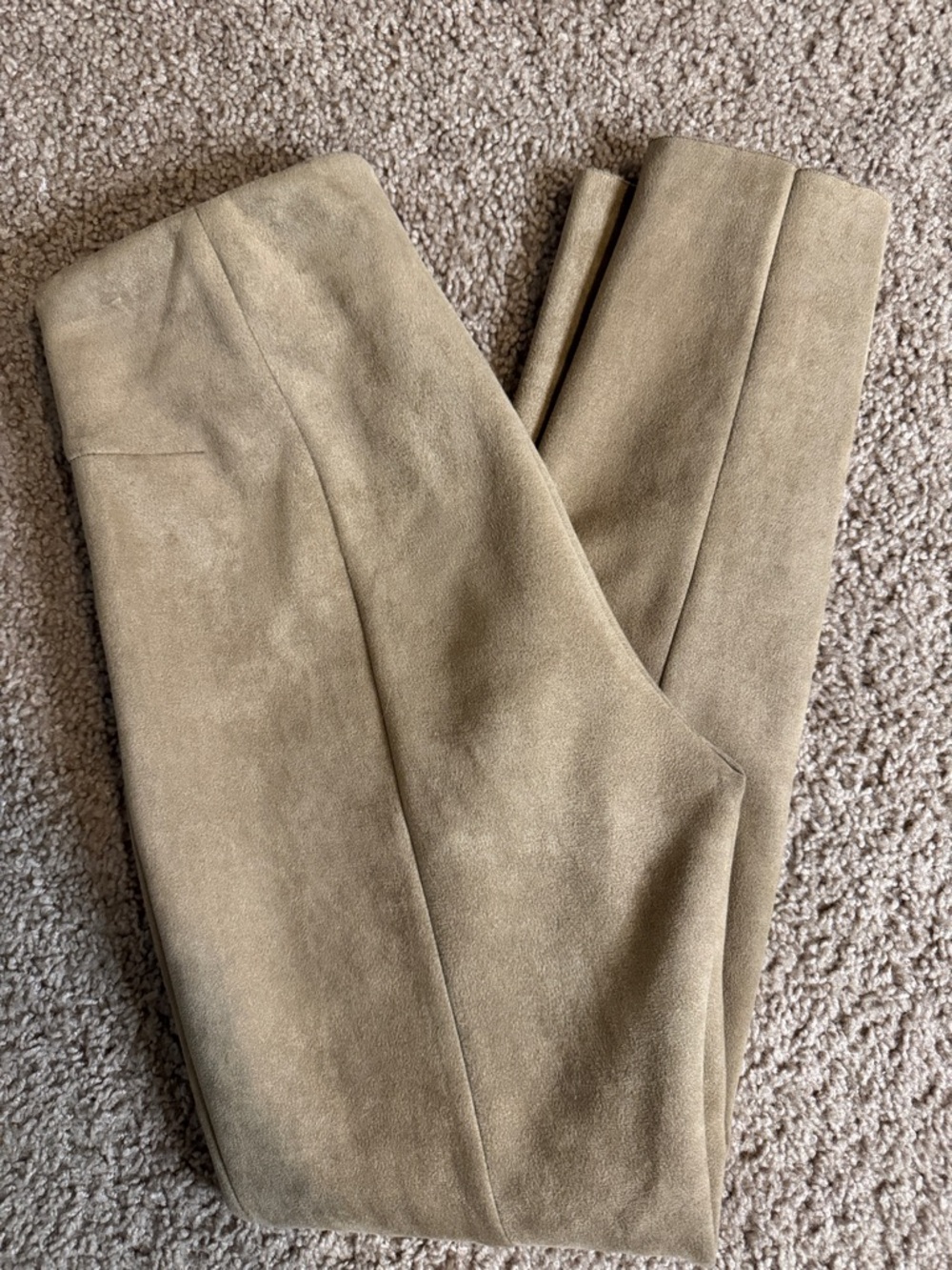ZARA BASIC Black Waistband with Brown Fabric Panel - Picture 4 of 4